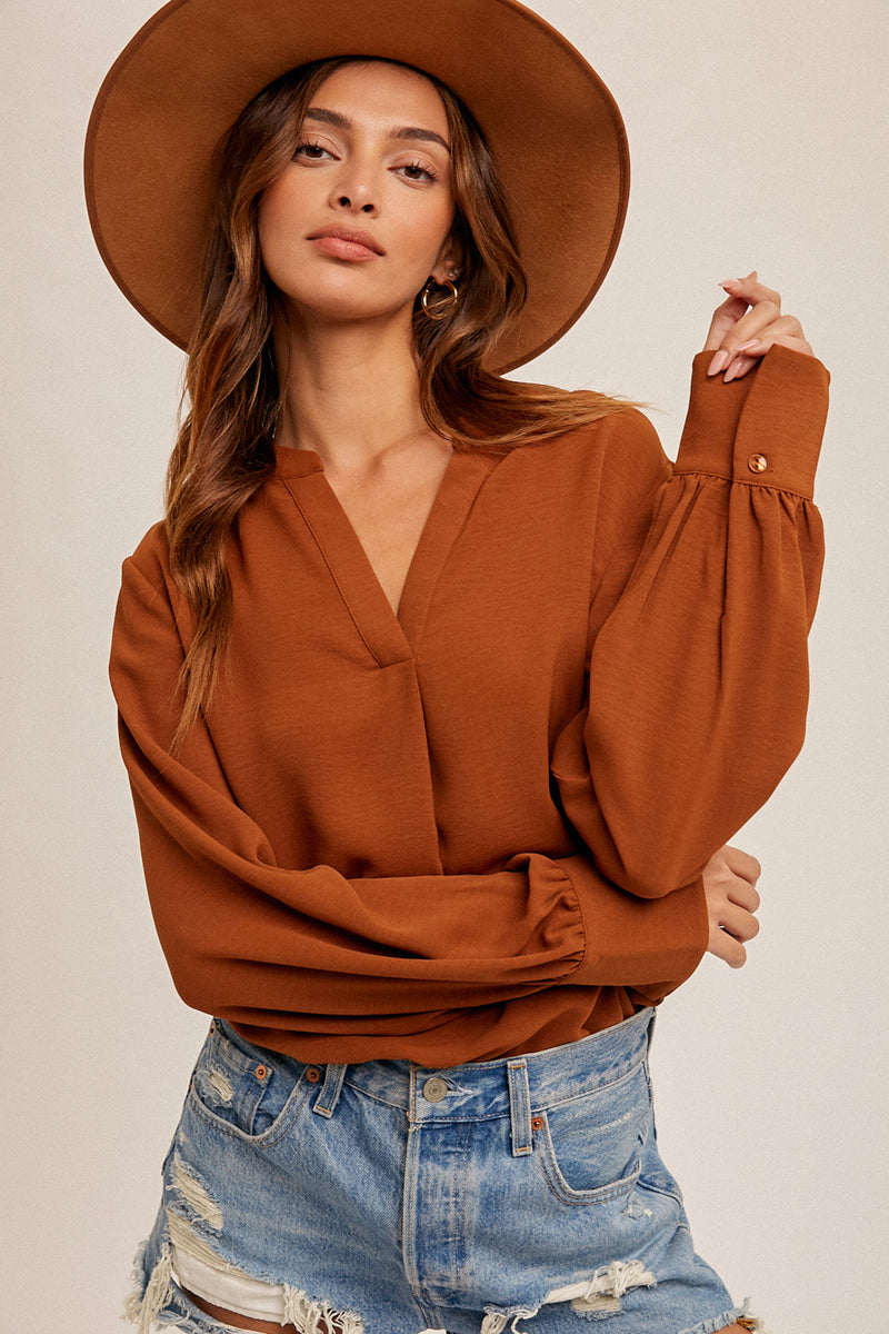 Rust blouse sales