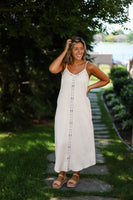 EMBROIDERED CAMI MAXI DRESS