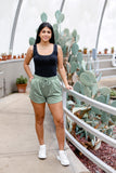 FRENCH TERRY SHORTS (GREEN)