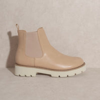 NUDE CHELSEA BOOTS (LEATHER)